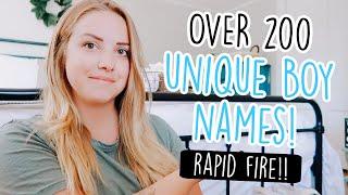 OVER 200 UNIQUE BABY BOY NAMES (EPIC RAPID FIRE!!)