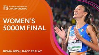 SUPER Nadia!  Women's 5000m final replay | Roma 2024