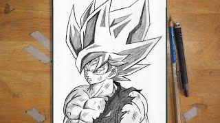 How To Draw Goku SSJ | Step By Step | Dragonball Drawing