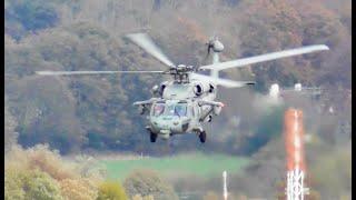 Sikorsky MH-60S Seahawk 168542 U.S Navy, call sign Slayer 614 departing Edinburgh October 23rd 2024