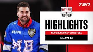 New Brunswick 3, Manitoba (Dunstone) 9 | Montana's Brier | Draw 13