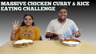 Massive 2Kg Chicken Curry & Rice Eating Challenge | GUJJU FOODIES | #gujjufoodies #foodchallenge