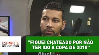 André Santos: "fiquei chateado por não ir à Copa de 2010"