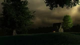 A Storm is Brewing Ambience | Calm Before the Storm, Distant Dry Rolling Thunder Sounds | 3 HOURS