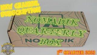 NEW CHANNEL SUBSCRIPTION! Nomadik Quarterly Box - 1st Quarter 2023 - VIEWER SUPPLIED!