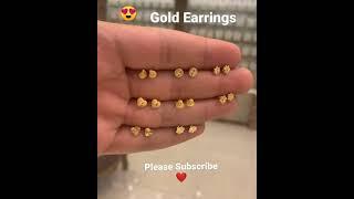 Simple and Stylish Gold Earrings | Gold Earrings Designs|Stud Earrings Gold Designs|Earrings Designs