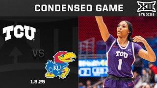 #11 TCU vs. Kansas Condensed Game | 2024-25 Big 12 Women's Basketball