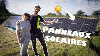 We install solar panels in our garden ourselves ️