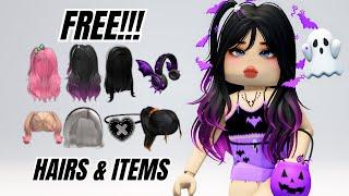 HURRY! 10 Free Halloween Hairs & Items to Get on Roblox 2024