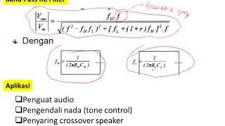 Kelas Pengkondisi Sinyal - Band Pass Filter