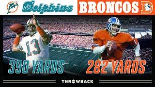 Marino vs. Elway Legend Duel! (Dolphins vs. Broncos 1985, Week 4)