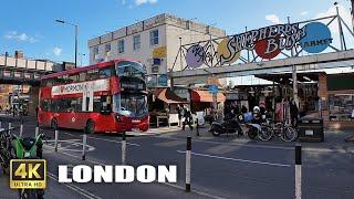 [4K] [UK] LONDON · Walking Around Acton Park & Shepherd's Bush Mkt.