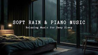 8 Hours Relaxing Sleep Music with Rain Sounds on the Windows - Healing Music, Stress Relief, Calming