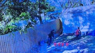 VIDEO: Suspects flee police through Lakeland backyard with children playing