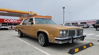 77 OLDSMOBILE REGENCY LOWRIDER ON 14's AUSTRALIA #lowriders #wirewheels #lowriding