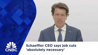 Schaeffler CEO says job cuts 'absolutely necessary'