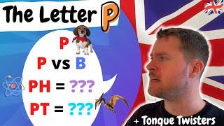 English Pronunciation  |  The Letter P | Glottal P and PH Sounds