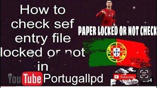 How to check file lock or not in Portugal | very Important video | File lock hai ke nhi kaise check