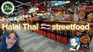 my first time eating Halal Thai street food | Bangkok | MKB MALL