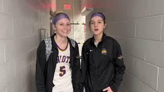 Unioto’s Addison Mohan and Amaris Betts discuss district semifinal win over New Lexington