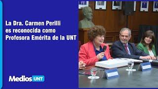 La Dra  Carmen Perilli es reconocida como Profesora Emérita de la UNT