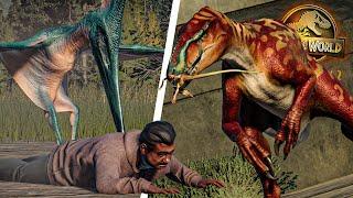 SOME OF THE BEST ANIMATIONS!! FIGHTS, KILLS, MODS, INTERACTINGS! - Jurassic World Evolution 2