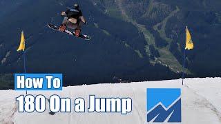 How to 180 on a Jump Snowboarding (pocket coach)