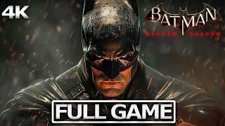 BATMAN: ARKHAM SHADOW Full Gameplay Walkthrough / No Commentary【FULL GAME】4K Ultra HD