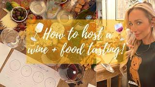 HOW TO HOST A WINE TASTING // FOOD AND WINE PAIRING // BAREFOOT WINES + FREE PRINTABLE PLACEMAT