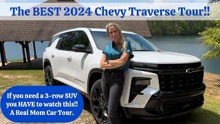 A REAL MOM gives a GREAT TOUR of the 2024 Chevy Traverse!