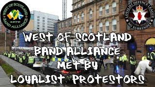 West of Scotland Band Alliance - Loyalist Protestors - Full March - 25 January 2020