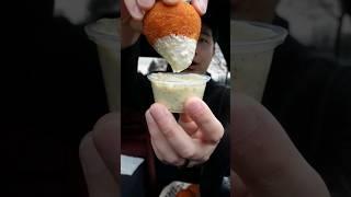 Let's Try BRAZILIAN Street Food Coxinha #brazil #coxinha #letstry #streetfood #mukbang