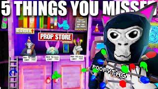 5 Secrets You MISSED In Gorilla Tags NEW Update