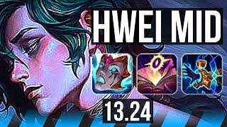 HWEI vs XERATH (MID) | Quadra, Godlike | EUW Master | 13.24