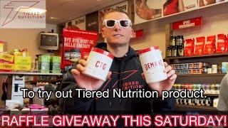 TIERED NUTRITION SUPPLEMENTS RAFFLE AT SAN MATEO SPORTS NUTRITION