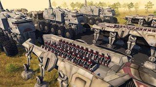 Clone TURBO TANK Troop Transport SIEGE! - Men of War: Star Wars Mod Battle Simulator