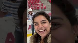 Ice skating in Poland #krakow #kraków #iceskating #indianiceskating #iceskatingkrakow