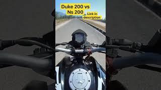 Duke 200 vs ns 200 race | #viral #shorts #trending #duke200  #ns200  drag race #newvideo
