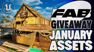 Fab January 2025 Free Assets + FINAL DAY To Get 17000+ AAA Assets FREE!