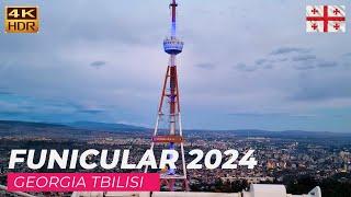 【4K】Tbilisi, Georgia Funicular | City Tour | Virtual Walking 2024