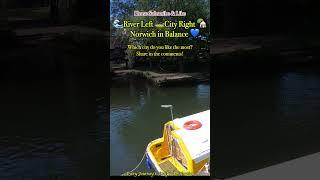  Two Worlds, One Walk  Norwich Riverside Views #riverwensum  #houseboatlife #ukscenery #urbancalm