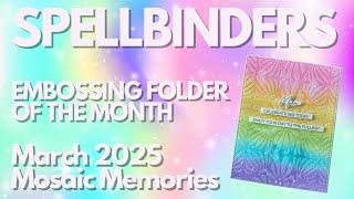 Creating a Rainbow Distress Oxide Background + Spellbinders March 2025 Club Kits