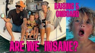 Boarded and interrogated/Are we INSANE? Raising 5 kids at SEA /ep16 / 4K