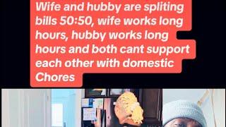 Wife and hubby are spliting bills 50:50