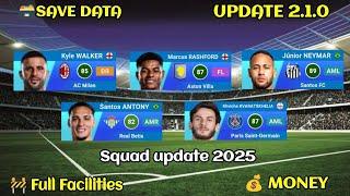 New Version 2.1.0 Squad Update Soccer Manager 2025 Save Data Full Facilities