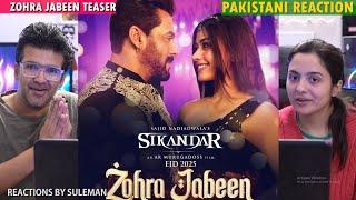 Pakistani Couple Reacts To Zohra Jabeen Teaser  | Sikandar | Salman Khan | Rashmika Mandanna