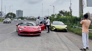 Supercars Of Mumbai, India 2024 | Ferrari SF90 Spyder, McLaren Artura, Porsche 992 GT3 RS...