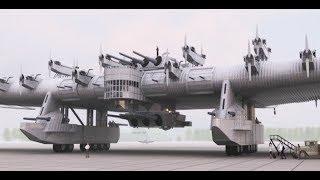 The Russian Kalinin K-7 is the largest and most powerful military aircraft in history