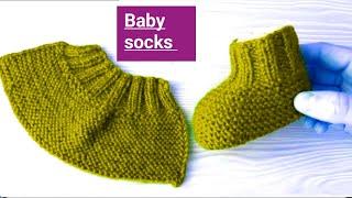 Easy Knitting Baby Booties , Shoes | Baby Socks Knitting | Woolen Socks, woolen socks|