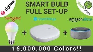 Set-up Color ZigBee Smart Bulb | SmartThings and Alexa